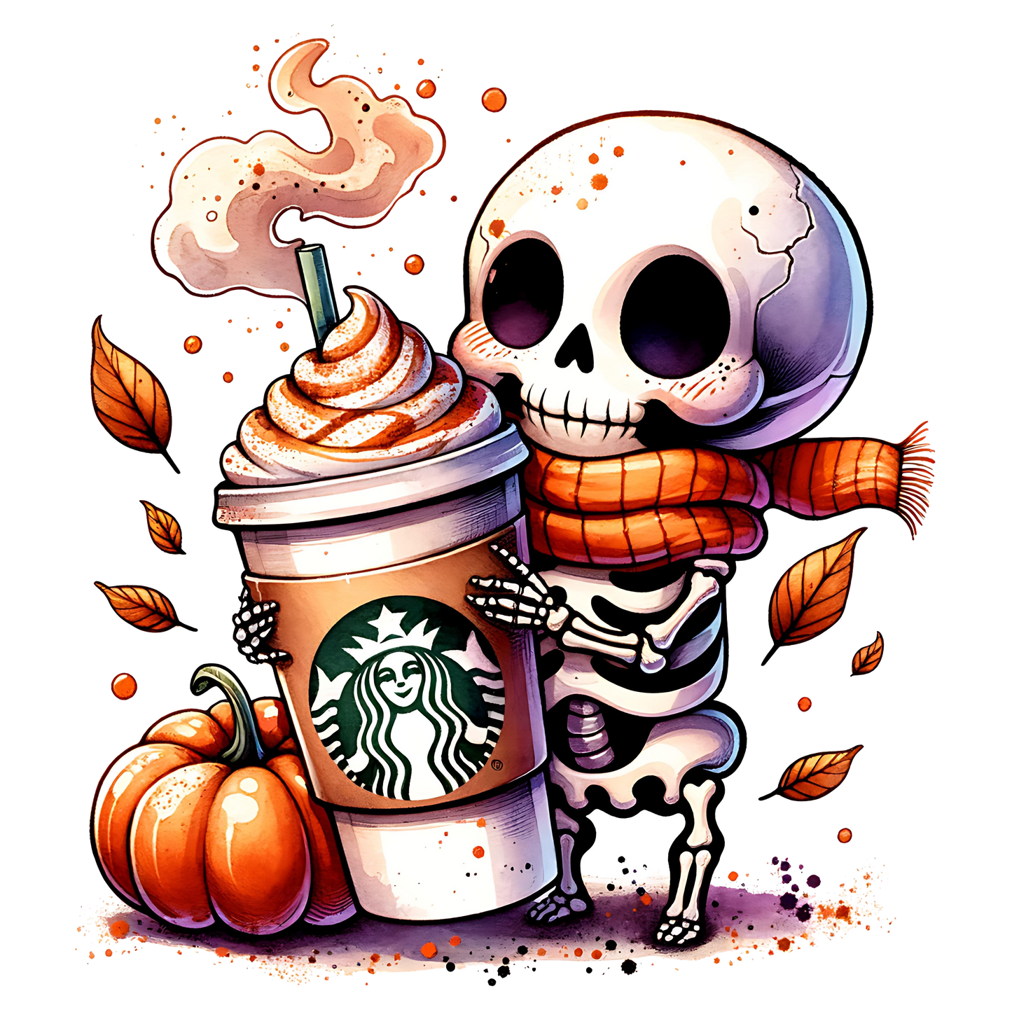 Pumpkin Spice Skeleton
