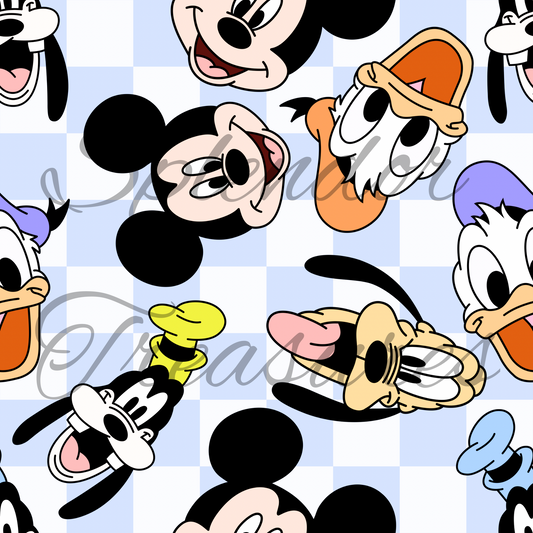 Mouse friends blue